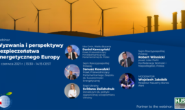 Webinar „Wyzwania i perspektywy bezpieczeństwa energetycznego Europy”